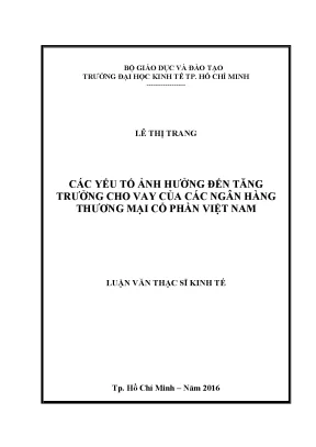 Tăng trưởng cho vay ngân hàng thương mại cổ phần Việt