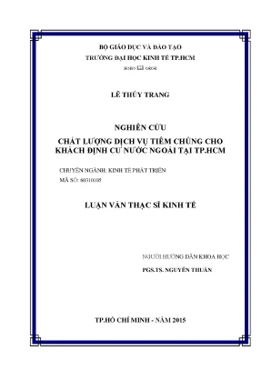 Nâng cao chất lượng dịch vụ tiêm chủng cho người nước