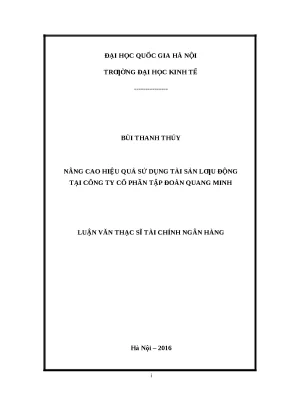 Tối ưu hóa hiệu quả sử dụng tài sản lưu động tại Quang