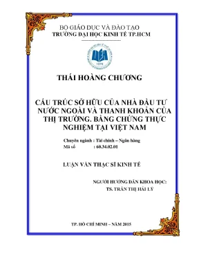 Cấu trúc sở hữu nhà đầu tư nước ngoài và tác động đến