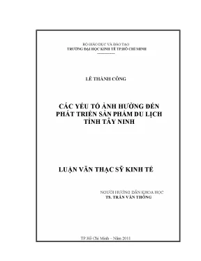 Các yếu tố ảnh hưởng đến phát triển du lịch Tây Ninh