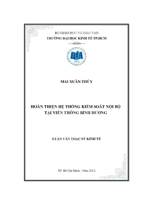 Luận văn: Hoàn thiện KSNB tại Viễn thông Bình Dương