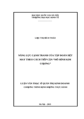 Năng Lực Cạnh Tranh Tập Đoàn Dệt May: Phân Tích Theo Mô