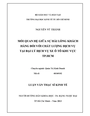 Mối Quan Hệ Giữa Sự Hài Lòng Khách Hàng và Chất Lượng