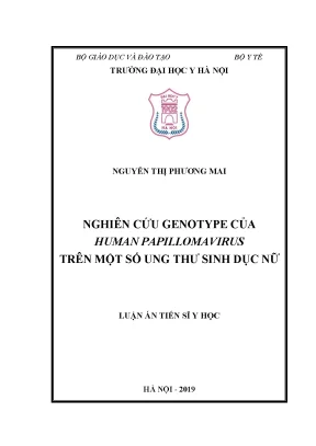Nghiên cứu Genotype của HPV trong Ung thư Sinh dục Nữ