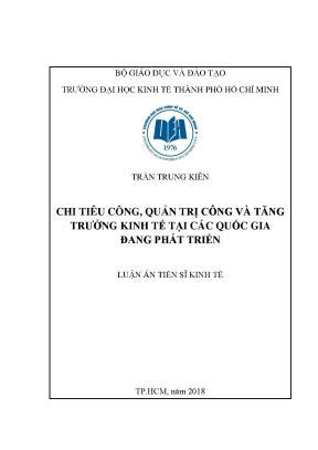 Luận văn: Chi tiêu công, quản trị công & tăng trưởng kinh tế