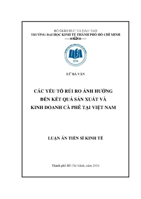 Các yếu tố rủi ro ảnh hưởng đến sản xuất và kinh doanh