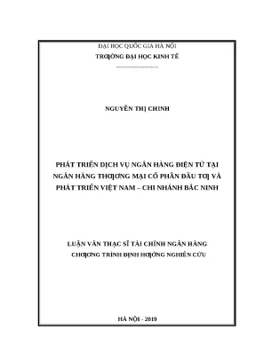 Phát Triển Dịch Vụ Ngân Hàng Điện Tử Tại Ngân Hàng Đầu