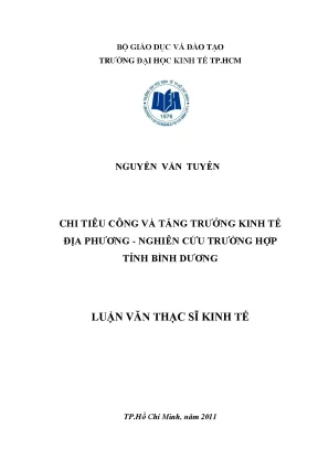 Chi Tiêu Công và Tăng Trưởng Kinh Tế Tại Bình Dương: