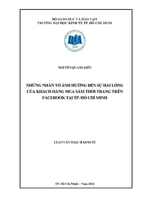 Nhân Tố Ảnh Hưởng Đến Sự Hài Lòng Của Khách Hàng Mua Sắm