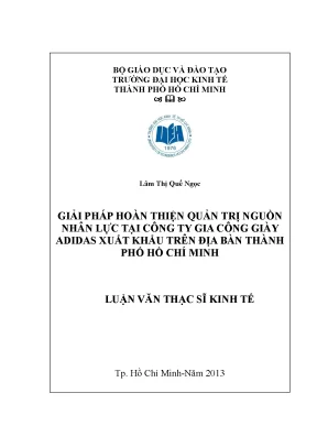 Giải pháp nâng cao quản trị nguồn nhân lực tại công ty