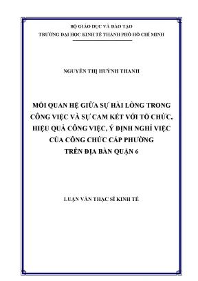 Mối Quan Hệ Giữa Sự Hài Lòng Trong Công Việc và Cam Kết