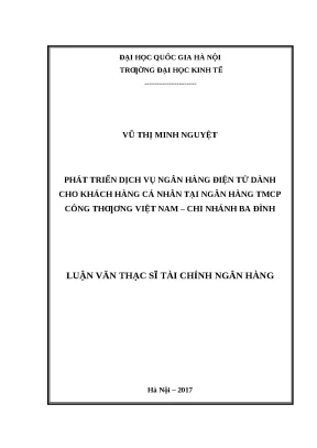 Phát Triển Dịch Vụ Ngân Hàng Điện Tử Cho Khách Hàng Cá