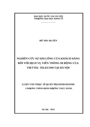 Nghiên cứu sự hài lòng của khách hàng với dịch vụ viễn