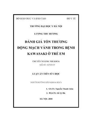 Tổn thương động mạch vành trong bệnh Kawasaki ở trẻ em
