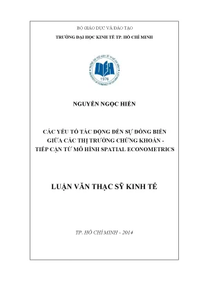 Các yếu tố ảnh hưởng đến sự đồng biến thị trường chứng