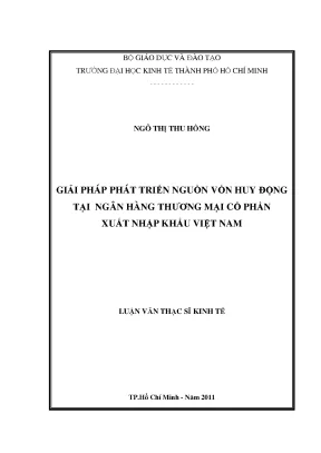 Giải pháp phát triển nguồn vốn huy động tại Eximbank
