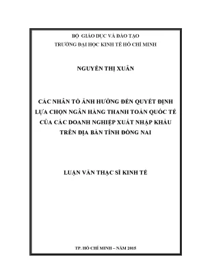 Những yếu tố quyết định lựa chọn ngân hàng thanh toán