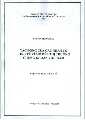 Tác động của nhân tố kinh tế vĩ mô đến thị trường chứng