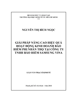 Giải pháp nâng cao hiệu quả kinh doanh bảo hiểm phi nhân