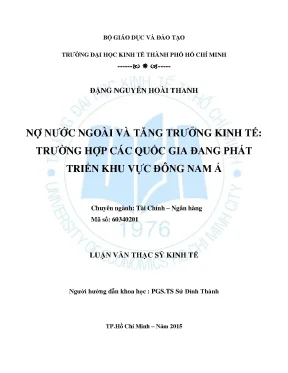 Tác động của nợ nước ngoài đến tăng trưởng kinh tế các