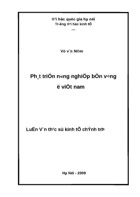 Phát Triển Nông Nghiệp Bền Vững Tại Việt Nam
