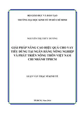 Giải pháp nâng cao hiệu quả cho vay tiêu dùng tại