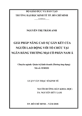 Giải pháp nâng cao sự gắn kết của nhân viên tại Ngân
