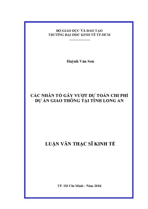 Những Nhân Tố Gây Vượt Dự Toán Chi Phí Dự Án Giao Thông