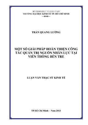 Giải pháp hoàn thiện quản trị nguồn nhân lực tại Viễn