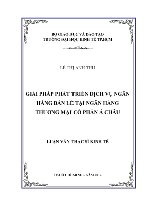 Giải pháp phát triển dịch vụ ngân hàng bán lẻ tại ACB