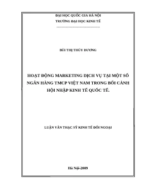 Nâng cao Hoạt Động Marketing Dịch Vụ Ngân Hàng TMCP Việt