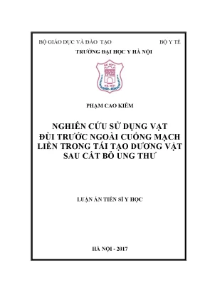 Nghiên cứu vạt đùi trước ngoài trong tái tạo dương vật