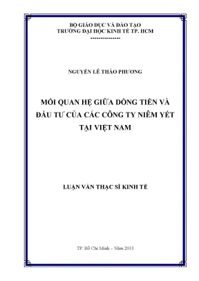 Luận văn: Dòng tiền và đầu tư công ty niêm yết Việt Nam