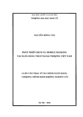 Phát Triển Dịch Vụ Mobile Banking Tại Vietcombank: