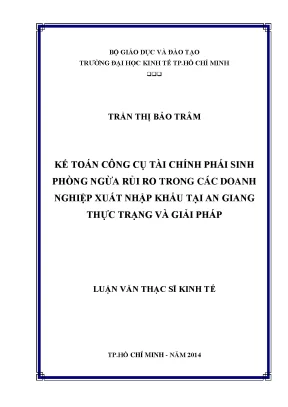 Giải pháp phòng ngừa rủi ro tài chính phái sinh cho
