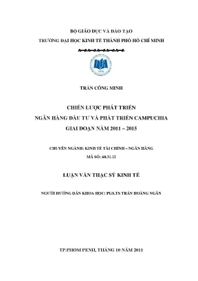 Chiến Lược Phát Triển Ngân Hàng Đầu Tư và Phát Triển
