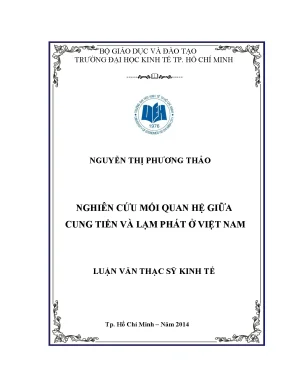 Nghiên cứu mối quan hệ giữa cung tiền và lạm phát tại