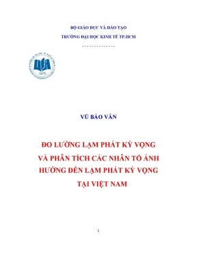 Đo Lường Lạm Phát Kỳ Vọng và Các Nhân Tố Ảnh Hưởng Tại