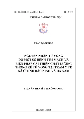 Nghiên cứu nguyên nhân tử vong do bệnh tim mạch và cải