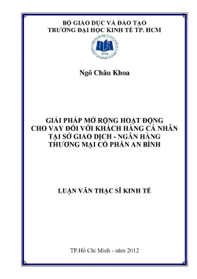 Giải pháp mở rộng cho vay cá nhân tại ngân hàng An Bình
