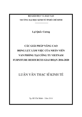 Giải pháp nâng cao động lực làm việc cho nhân viên văn
