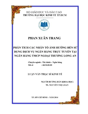 Phân Tích Nhân Tố Ảnh Hưởng Đến Sử Dụng Dịch Vụ Ngân