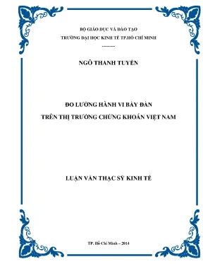 Luận văn: Hành vi bầy đàn trên TTCK Việt Nam