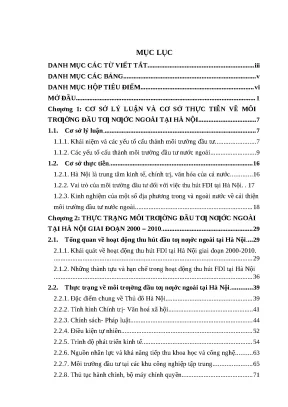Cải thiện môi trường đầu tư nước ngoài tại Hà Nội: Thực