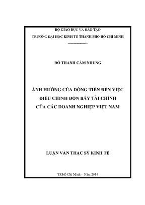 Luận văn: Dòng tiền & Đòn bẩy tài chính DN Việt Nam