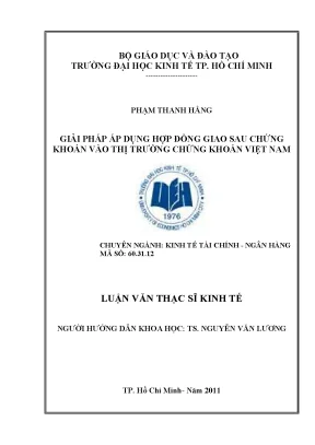 Giải pháp Hợp đồng giao sau cho TTCK Việt Nam (Luận văn)