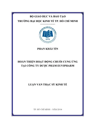 Hoàn thiện chuỗi cung ứng tại công ty dược phẩm Euvipharm