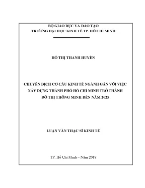 Chuyển dịch cơ cấu kinh tế ngành tại TP.HCM: Hướng tới