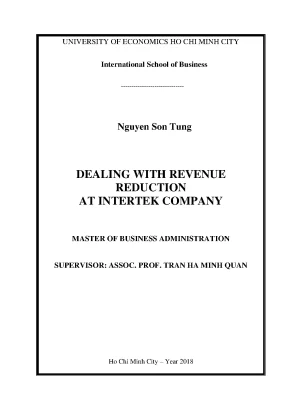 Giải pháp giảm doanh thu tại công ty Intertek